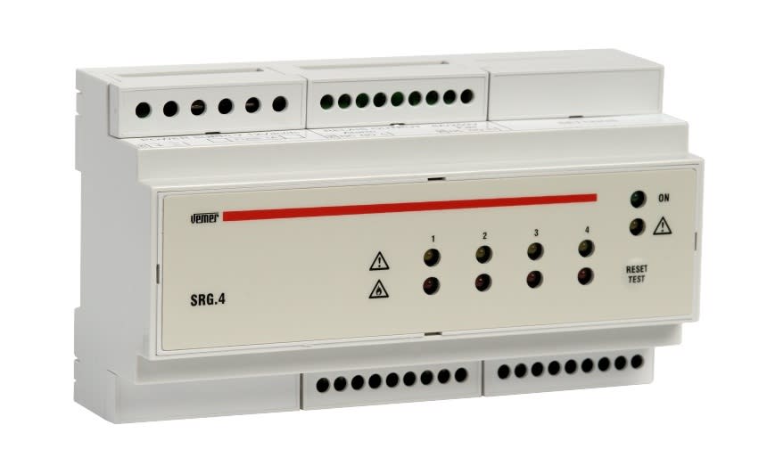VEMER SPA - VEMVE203600 SRG.4 CENTRALE RIVELAZIONE GAS 4 SONDE