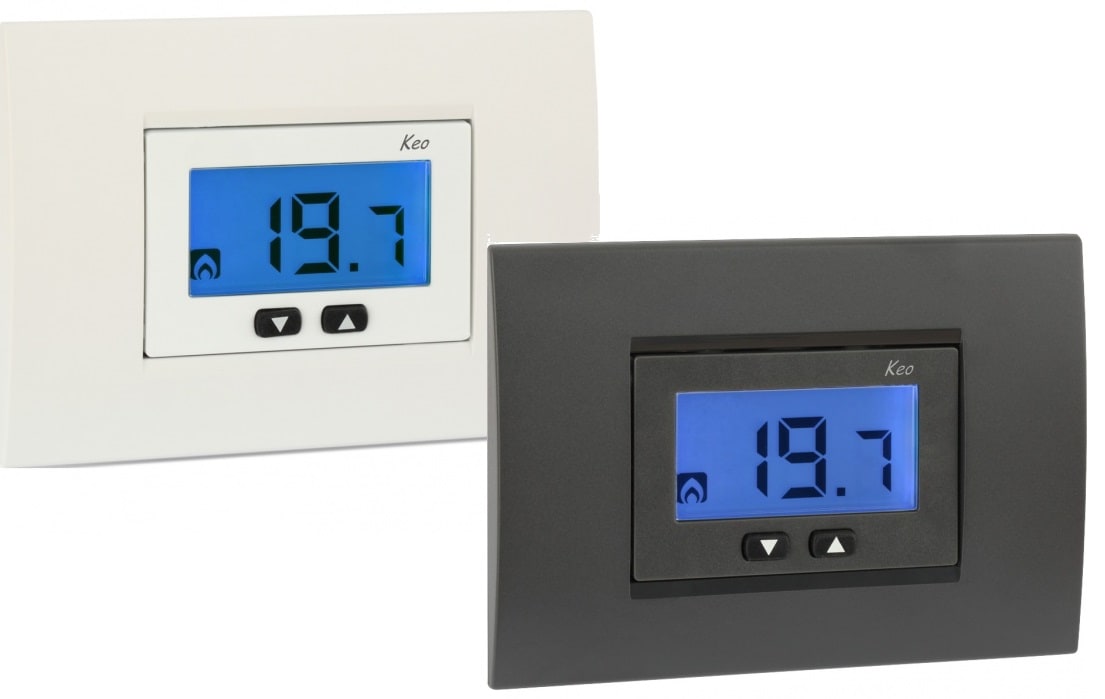 VEMER SPA VEMVE267100 KEO-B LCD TERMOST. INCASSO BATTERIA