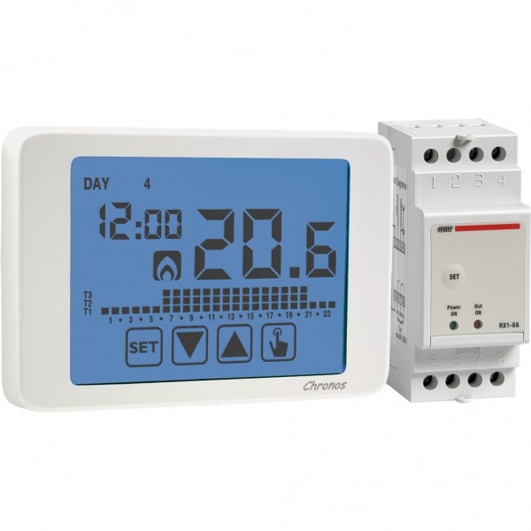 VEMER SPA VEMVE486700 SET CHRONOS RF BIANCO + ATTUATORE 1 CAN.