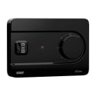 VEMER SPA - VEMVE757400 OLYMPO NERO TERMOST. C/MANOPOLA BATT.