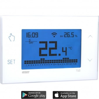 VEMER SPA VEMVE772000 TUO WIFI CRONOTERM. TOUCHCOLOR BIANCO