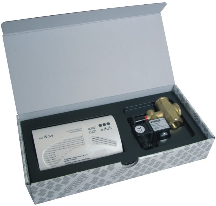 VEMER SPA - VEMVN792800 SET SICUR. GPL PARETE VALV.1/2 NA 230V