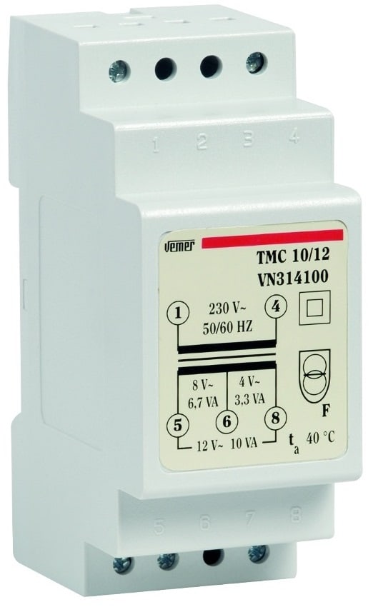 VEMER SPA VEMVN314100 TMC 10/12 TRASF. 10VA CON. 230/0-8-12VAC