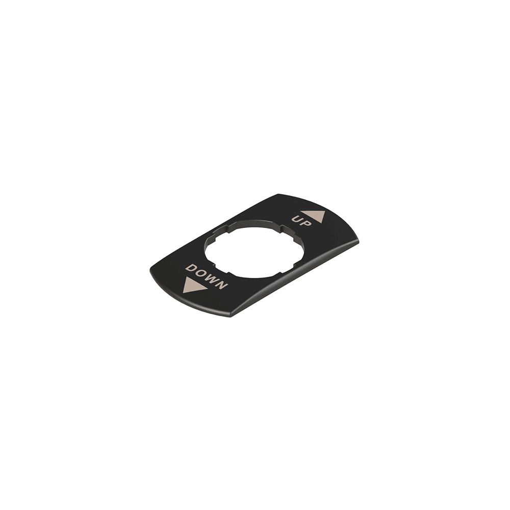 PIZZATO ELETTRICA PZZVE TF12G1231 TARGHETTA CON FORO SAGOMATO RETTANGOLAR