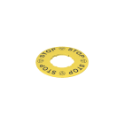 PIZZATO ELETTRICA PZZVE TF32A5109 TARGHETTA CON FORO SAGOMATO DISCO GIALL