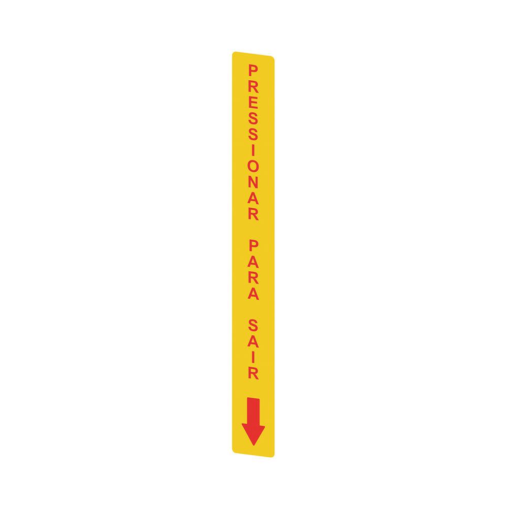 PIZZATO ELETTRICA - PZZVF AP-A1AGR09 ADESIVO GIALLO IN PC RETTANGOLARE 300X3