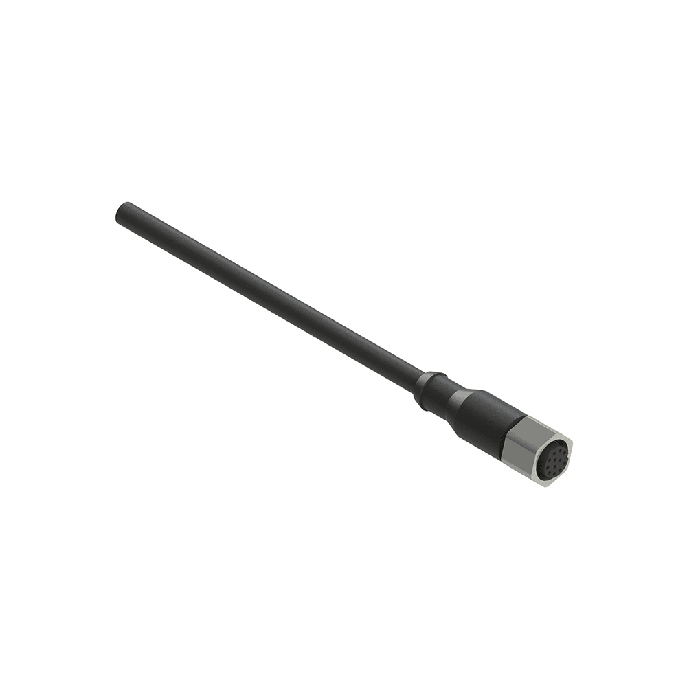 PIZZATO ELETTRICA - PZZVF CA12UD10M-X CONNETTORE FEMMINA M12 12 POLI DIRITTO C
