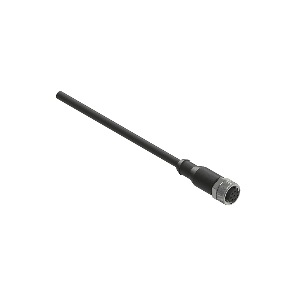 PIZZATO ELETTRICA - PZZVF CA8PD20M CONNETTORE FEMMINA M12 8 POLI DIRITTO CA