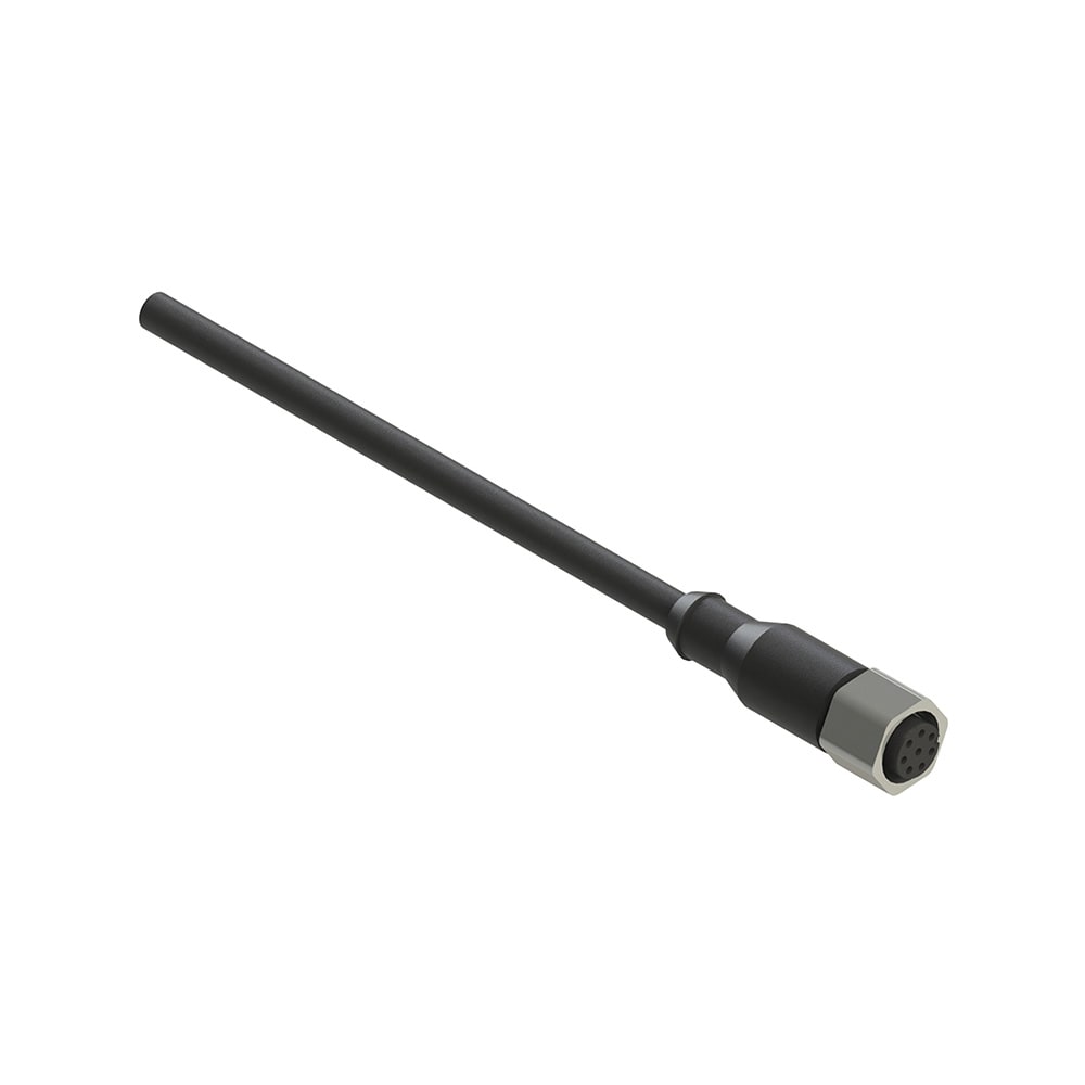 PIZZATO ELETTRICA PZZVF CA8UD5M-X CONNETTORE FEMMINA M12 8 POLI DIRITTO CA