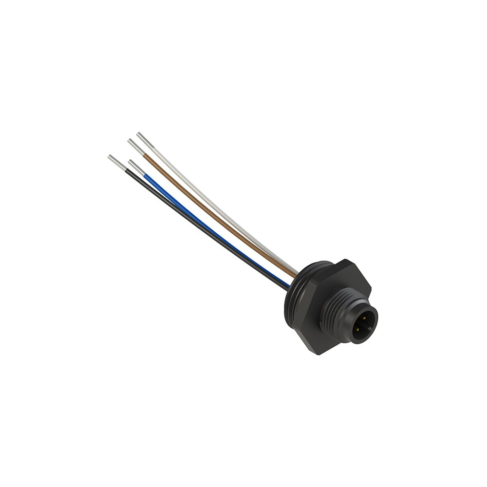 PIZZATO ELETTRICA PZZVF CNP4PM CONNETTORE PLASTICO MASCHIO M12 4 POLI