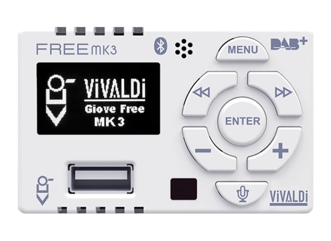 VIVALDI SRL - VILFREEMK3.W VIVALDI GIOVE_HIFI 25+25W BTI WHITE+DAB