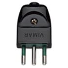 VIMAR SPA - VIW00201 Spina 2P+T 10A S11 assiale nero