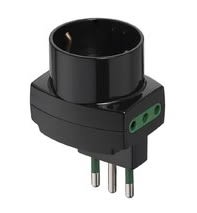 VIMAR SPA - VIW00313 Adattatore sfals.vert.S11+2P11+P30 nero