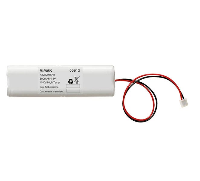 VIMAR SPA - VIW00913 Batteria ricaricabile Ni-Cd 4,8V 800mAh