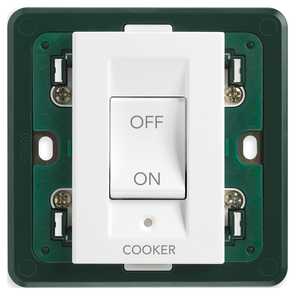 VIMAR SPA - VIW14018.CK Interruttore 2P 45A COOKER 3M bianco