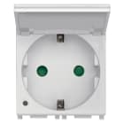 VIMAR SPA - VIW14208.C.SL Presa SICURY 2P+T 16A DE + coper. Silver