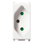 VIMAR SPA - VIW14264 Presa SICURY 2P+T 10A brasiliano bianco