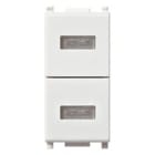 VIMAR SPA - VIW14388 Doppia spia neutra bianco