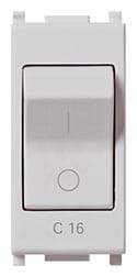 VIMAR SPA - VIW14404.16.SL Interruttore MT 1P C16 120-230V Silver