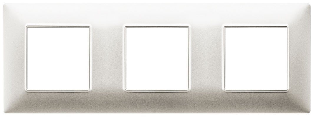 VIMAR SPA - VIW14644.21 Placca 6M (2+2+2) int71 nichel opaco