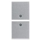 VIMAR SPA - VIW14751.SL Due mezzi tasti 1M neutro pers. Silver