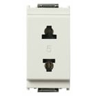 VIMAR SPA - VIW16233.B Presa 2P 15A USA+EU ø4,8mm bianco