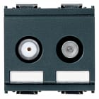 VIMAR SPA - VIW16307.01 Presa TV-RD-SAT diretta 2 uscite grigio