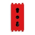 VIMAR SPA - VIW19203.R Presa 2P+T 16A P17/11 rosso