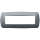 VIMAR SPA - VIW19687.61 Placca Round 7M Reflex grigio fumè