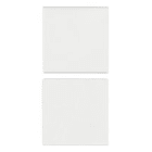 VIMAR SPA - VIW19751.0.B Due mezzi tasti 1M fissi neutri bianco