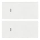 VIMAR SPA - VIW19752.B Due mezzi tasti 2M neutro pers. bianco