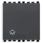 VIMAR SPA - VIW20008.2.L Pulsante 1P NO 10A luce 2M grigio