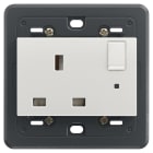 VIMAR SPA - VIW20221.L.N Presa 2P+T 13A inglese interr. Next