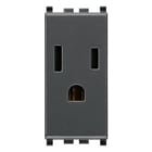 VIMAR SPA - VIW20242 Presa SICURY 2P+T 15A USA+SASO grigio