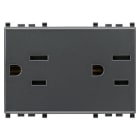 VIMAR SPA - VIW20243 2 prese SICURY 2P+T 15A USA+SASO grigio