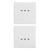 VIMAR SPA - VIW20751.B Due mezzi tasti 1M neutro pers. bianco