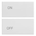 VIMAR SPA - VIW20752.1.B Due mezzi tasti 2M simboli ON/OFF bianco