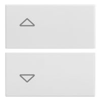 VIMAR SPA - VIW20752.2.B Due mezzi tasti 2M simboli frecce bianco