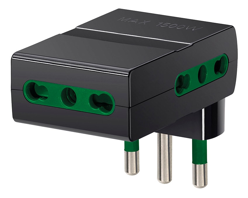 VIMAR SPA - VIWRI.00311 Adattatore mult. S17 + 3P17/11 nero