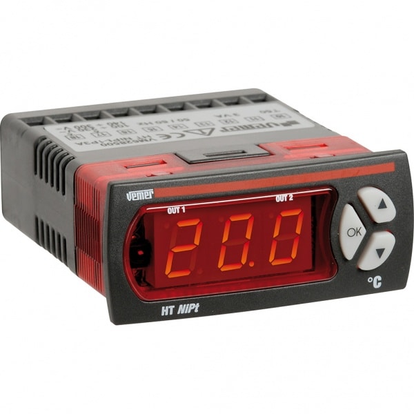 VEMER SPA VEMVM629300 HT NIPT-2P3D TERMOREGOLAT. 12/24 V AC/DC