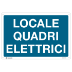 CEMBRE SPA - CEM261001NAR TARGA IN ALLUMINIO, TESTO "LOCALE QUADRI ELETTRICI"