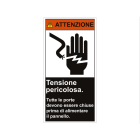 CEMBRE SPA - CEM2613200-D ETICH.VS-I132 X IMP.ELETTR.125X62 TEDESC