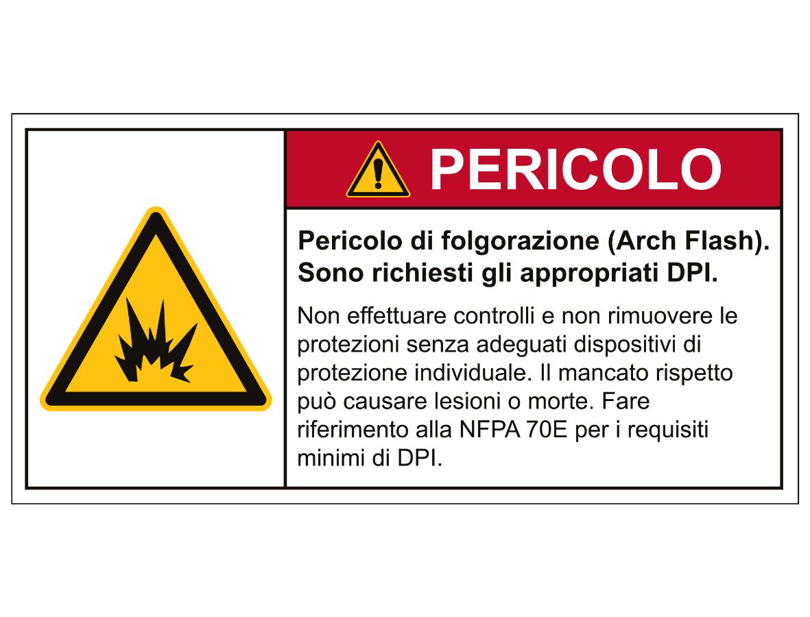 CEMBRE SPA - CEM2615102AR TARG.ALL.VS-I151 125X350MM.NON USARE ACQUA.