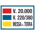 CEMBRE SPA - CEM269011AR TARGA ALL.VS-I90 250X350MM. 20.000 V