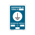 CEMBRE SPA - CEM269901AR TARGA IN ALLUMINIO, DISPENSORE DI TERRA CON DISTANZA DAL CARTELLO