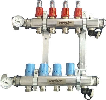 VALSIR - VALVS0110456 COLL.PREM.IN ACCIAIO 6 VIE C/SFIATO MAN.