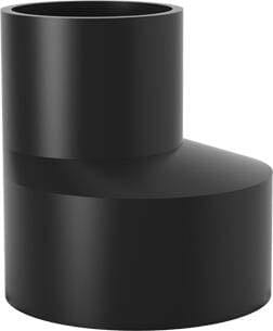 VALSIR VALVS0358035 RIDUZIONE ECCENT.HDPE D.125/75 CORTA