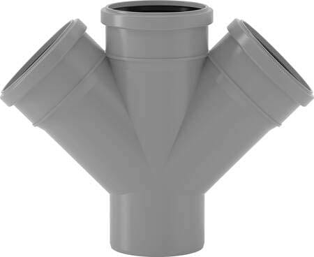 VALSIR - VALVS0599087 BRAGA DOPPIA PP HTDA D.90/50/50 45