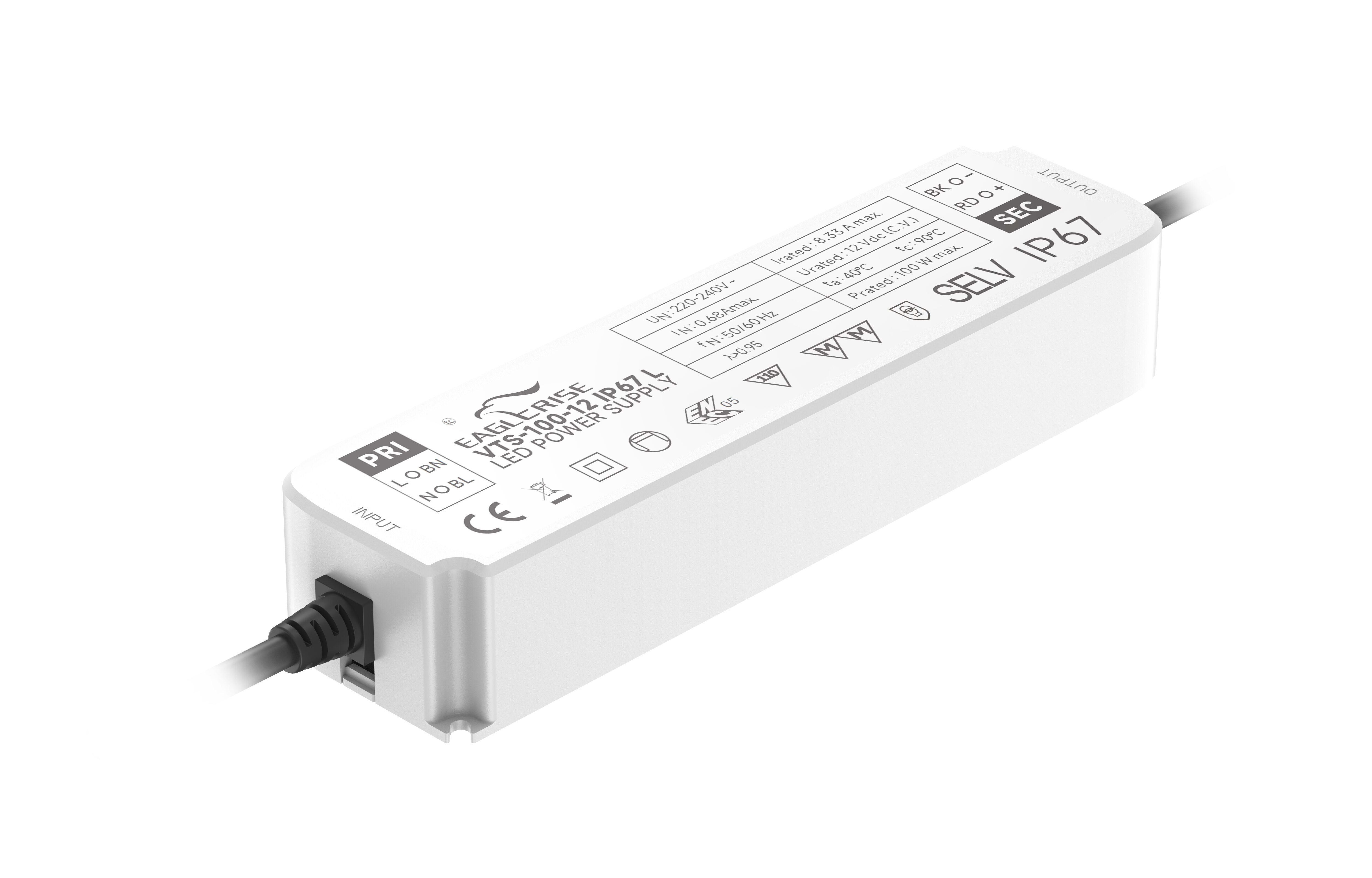 DIGIMAX SRL - DIXVTS-100-12 IP67 DRIVER TENSIONE COSTANTE 12V 100W IP67 D