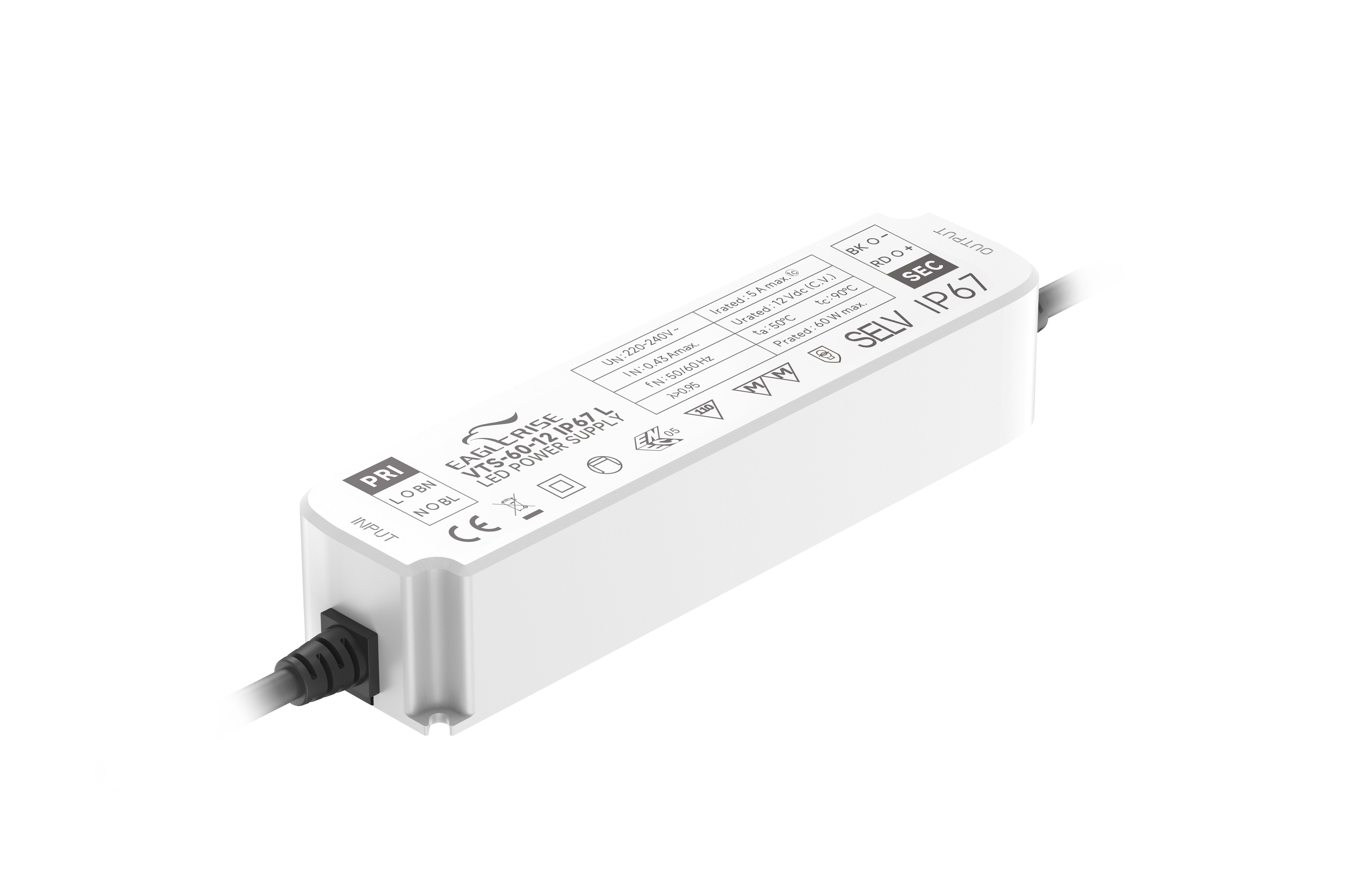 DIGIMAX SRL DIXVTS-60-24 IP67 L DRIVER TENSIONE COSTANTE 24V 60W IP67 D.